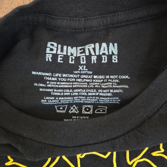 Bad Omens T-Shirt Men’s XL Black Graphic Band Tour Tee FGBGFM Sumerian Records - Picture 4 of 8